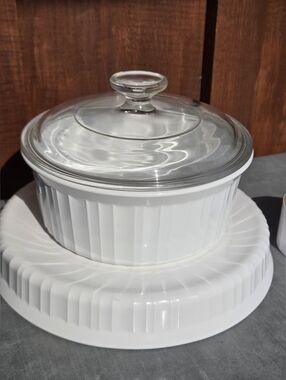 Corning Ware French White Casserole Cookware Dish